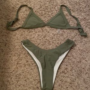 Shein Olive Bikini